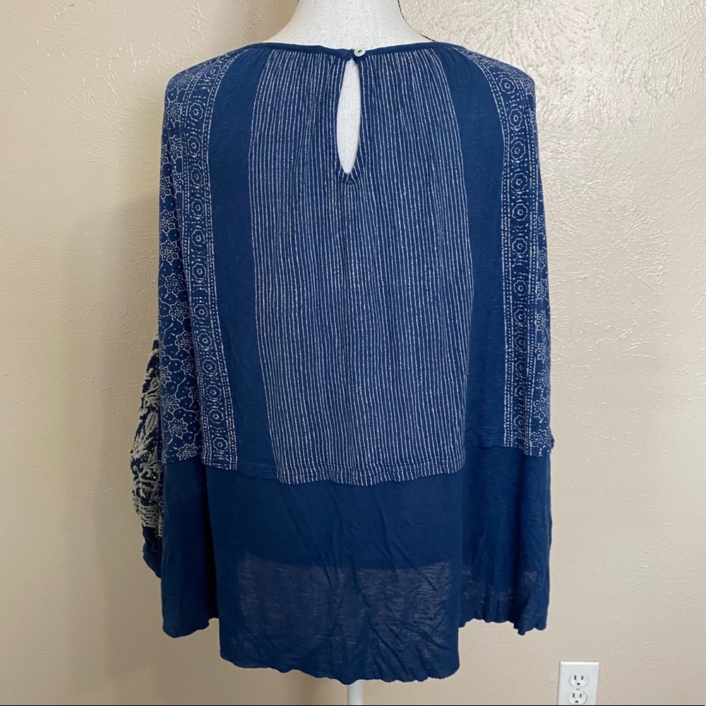 Free People Indigo Dreams Embroidered Mesh Tunic - Picture 7 of 14